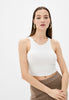 free people intimately high neck ribbed crop tank