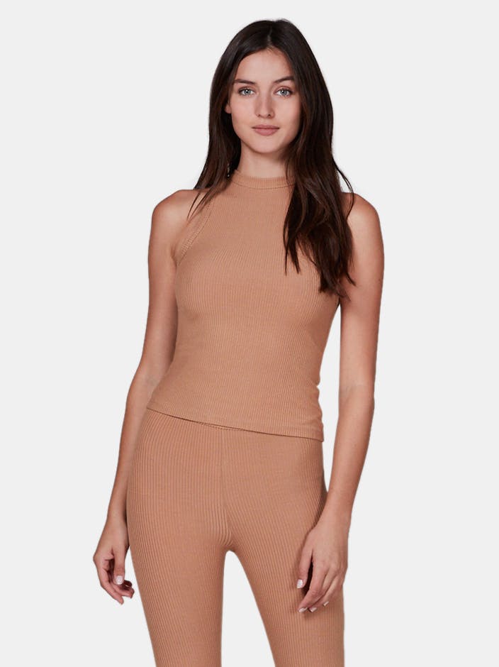 Lett Ventura Top in Camel - Thrice Divine Finds